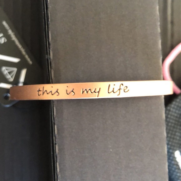 Script Tribe Cuff Bracelet in Rose gold color - Picture 5 of 7